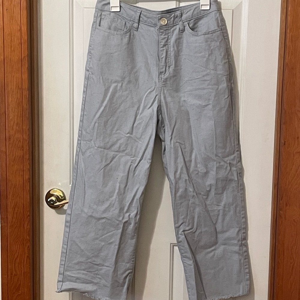 Lauren Conrad speckled blue pants Wide Leg Ankle Size 12